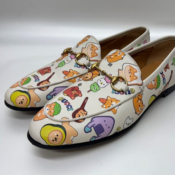 Gucci Pikarar Jordaan leather flats Loafer Horsebit size 35.5UE - Picture 1 of 12